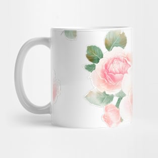 Pink Watercolor Roses Mug